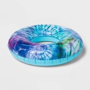Sun Squad New 45 Diameter‎ Inflatable Tube Tie Dye Water Beach Fun Vacation Ring